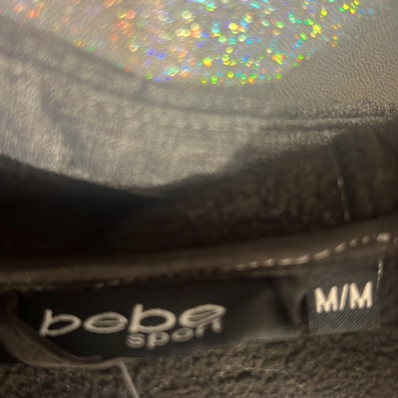 Bebe grey coat bling diamonds crystal Swarovski cute fall rain coat jacket y2k - Picture 4 of 9